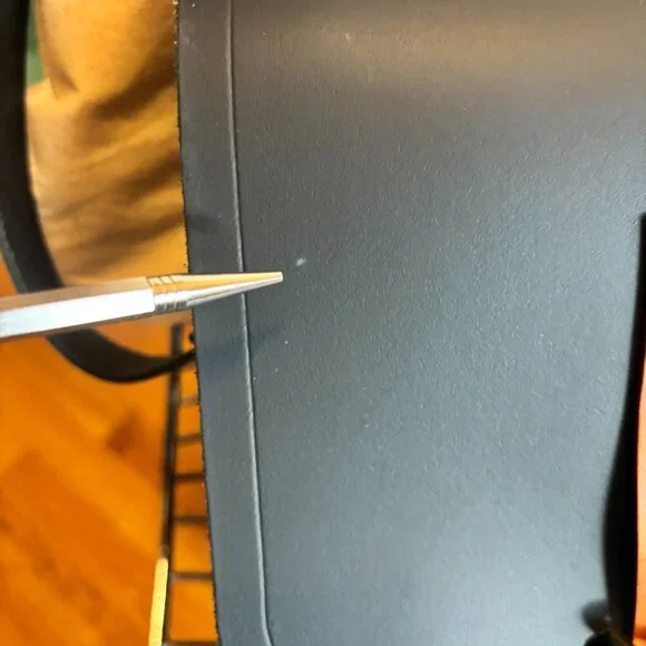 Cambridge Satchel Company Navy Leather Messenger Laptop Bag Travel NWT !!! - Picture 5 of 12